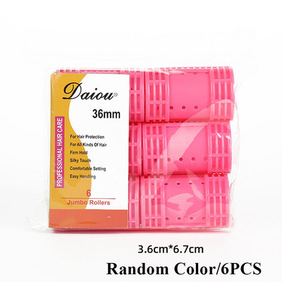 Steam Perm Rolls Plastic Lazy Roller Random Color Steam Perm Flexi Rods DIY Multi Size Magic Curling Tool with Clip Matu kopšana