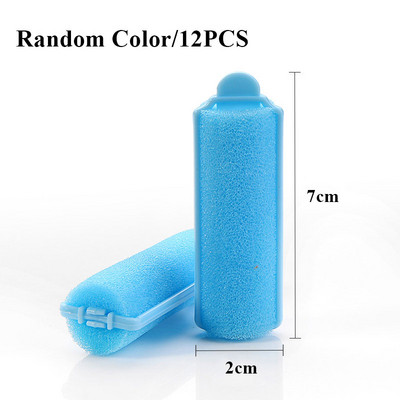 Steam Perm Rolls Plastic Lazy Roller Random Color Steam Perm Flexi Rods DIY Multi Size Magic Curling Tool with Clip Matu kopšana
