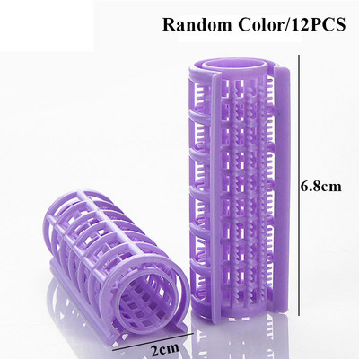 Steam Perm Rolls Plastic Lazy Roller Random Color Steam Perm Flexi Rods DIY Multi Size Magic Curling Tool with Clip Matu kopšana