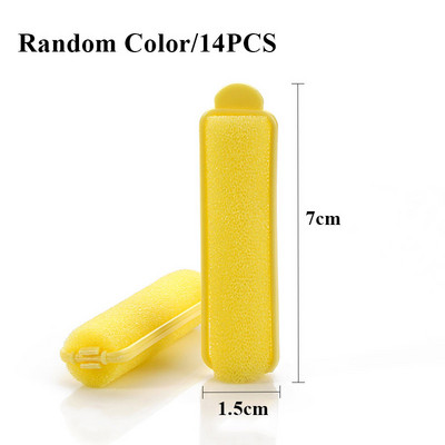 Steam Perm Rolls Plastic Lazy Roller Random Color Steam Perm Flexi Rods DIY Multi Size Magic Curling Tool with Clip Matu kopšana