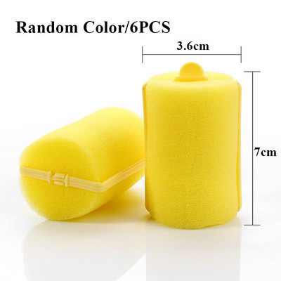 Steam Perm Rolls Plastic Lazy Roller Random Color Steam Perm Flexi Rods DIY Multi Size Magic Curling Tool with Clip Matu kopšana