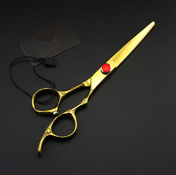 Професионални 6 инча 440C дръжка ножици за коса комплект чанта ножици за подстригване фризьорски ножици за изтъняване фризьорски ножици