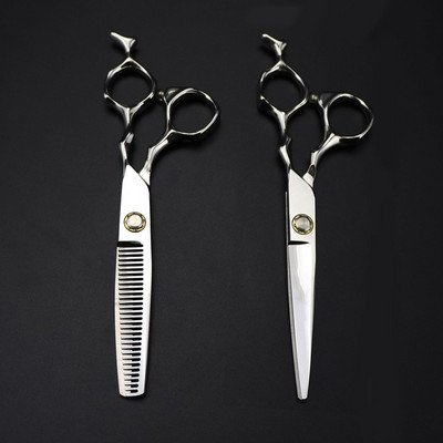 Professional Japan 440c ατσάλι 6'' με ρουλεμάν ψαλίδι μαλλιών κομμένο με ψαλίδι κούρεμα κουρέα ψαλίδι αραίωσης ψαλίδι κομμωτηρίου