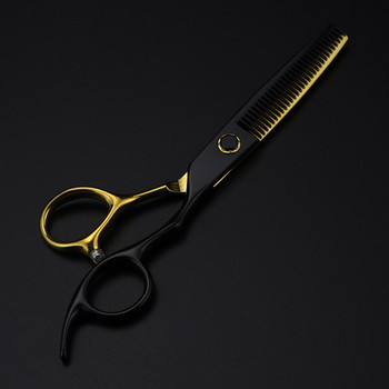 професионална стомана jp 440c 6-инчов лагер с черно злато ножици за рязане фризьорски фризьорски ножици фризьорски ножици