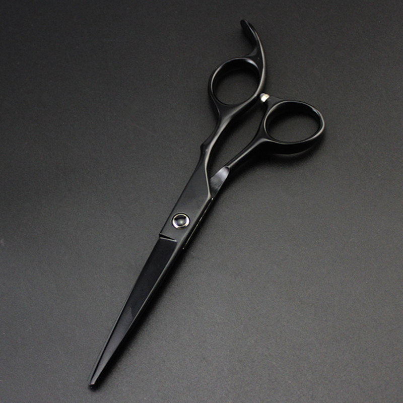 Professzionális japán 6 hüvelykes fekete hajolló szett vágó fodrász makas fodrászat olló vékonyító olló fodrász olló
