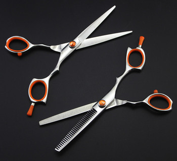 нов професионален 6,0-инчов Япония 9cr13 ножици за изтъняване бръснарски ножици комплект ножици за грим фризьорски ножици Безплатна доставка