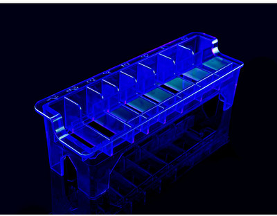 Cutie de depozitare pieptene cu ghidaj cu 8 grile, cutie de depozitare pentru mașina electrică de tuns, suport pentru suport, carcasă organizatoare, unelte de coafură pentru salon de frizerie