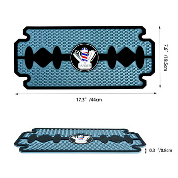 Нехлъзгаща се подложка за фризьорски инструменти Инструмент за бръснарски инструменти Противоплъзгаща се подложка Фризьорски машинки за подстригване Ножици Дисплейна подложка