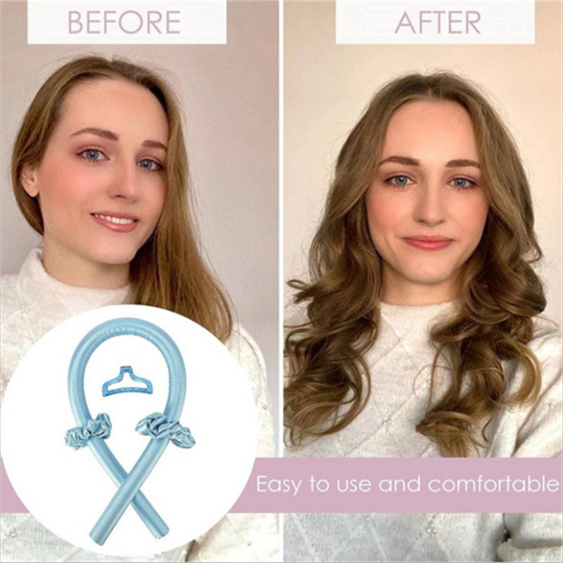 Heatless štap za kovrče Traka za glavu Lazy Curler Set Učini kosu mekom sjajnom Bez topline Spiralna mekana kovrča za spavanje Dodatak za modeliranje