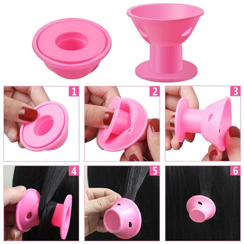 Čarobni valjak za kosu za žene Silikonski mekani uvijač za kosu Bez topline Kovrče bez topline DIY Modeler za uvijanje kose Alati za oblikovanje kose Dropshipping