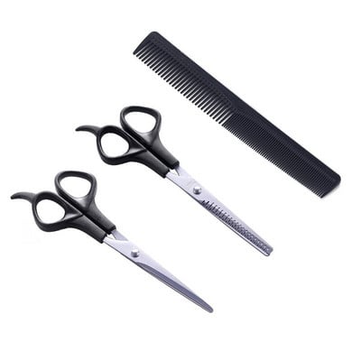 Foarfece de coafură de 6,5 inci Foarfece de coafură profesionale pentru tăiere subțiere Instrument de styling Foarfecă pentru coafură 3 buc.