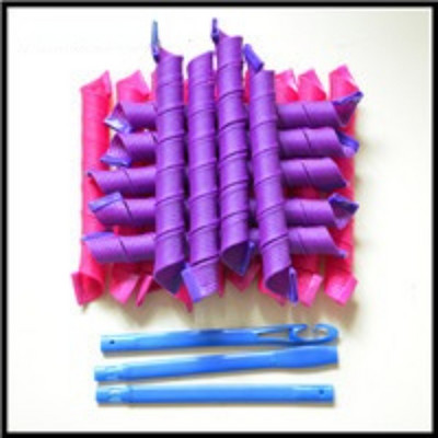 Matu rullīši Gliemežu forma nav viļņveida 52cm 18gab 3 stieņi spirālveida apaļas cirtas Matu ruļļi Mīksti matu ruļļi Bendy matu ruļļi DIY