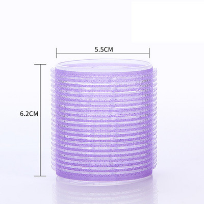 6 gab. Matu rullīši Pašlīmējošie matu ruļļi Portatīvie sprādzieni Kērlinga caurule Pašsaķeres matu ruļļi DIY matu veidošanas rīki