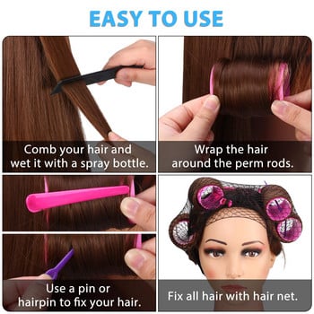 71/141 части Комплект магнитни ролки за коса Маши за коса Wave Formers Hair Flexi Rods Nagic Curler Hair Curls