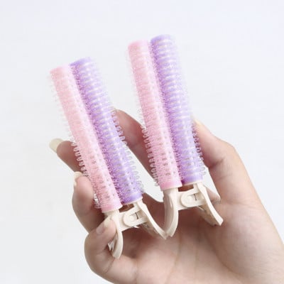 2 τμχ Hair Root Fluffy Lazy Hair Clips Hair Top Styling Rollers Hair Rolls Bangs Curling Barrel Hair Clips Curlers Εργαλεία