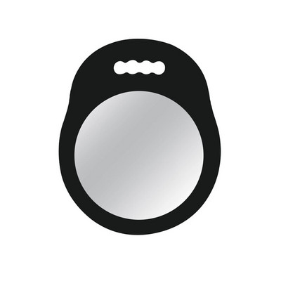 „BarberTop“ plaukų salono veidrodis su putomis aplink juodą parduotuvę Kirpyklų makiažo veidrodis, apsaugantis nuo kempinės, namų reikmenys