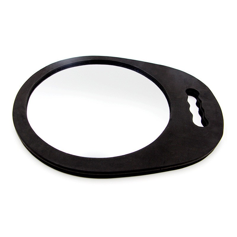 „BarberTop“ plaukų salono veidrodis su putomis aplink juodą parduotuvę Kirpyklų makiažo veidrodis, apsaugantis nuo kempinės, namų reikmenys