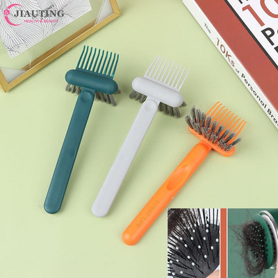 1/2db műanyag tisztító eltávolító nyél Tangle hajkefe hajápoló szalon hajformázó eszköz hajkefe fésűk tisztító beágyazott eszköz