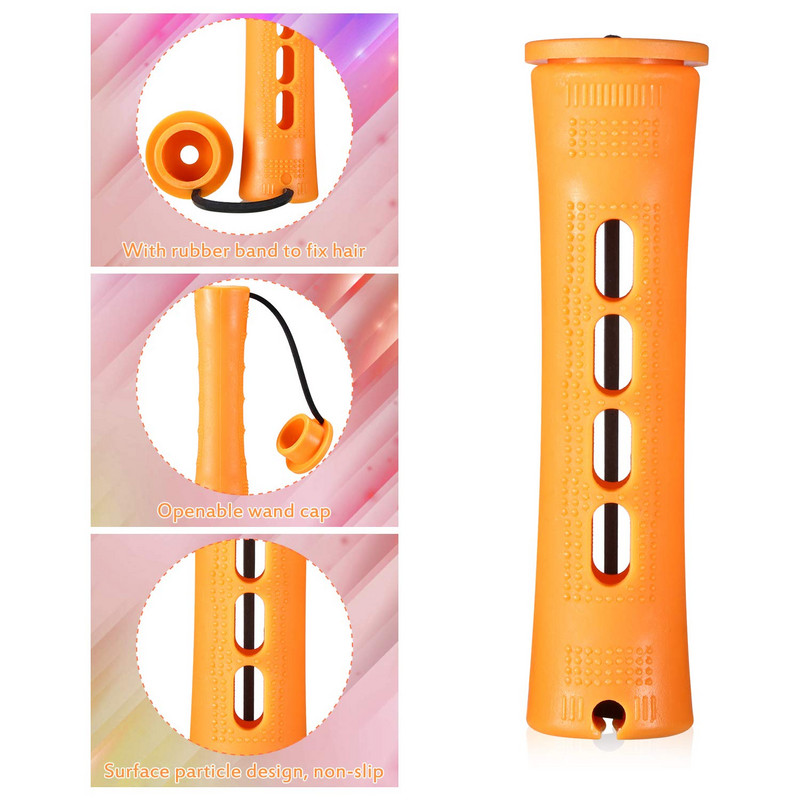 30 gab. Matu ilgviļņu stieņi Matu lokošanas rullīši Ilgviļņu stieņi Ruļļi aukstā viļņa stieņi frizieru veidošanas rīkiem (8 izmēri)