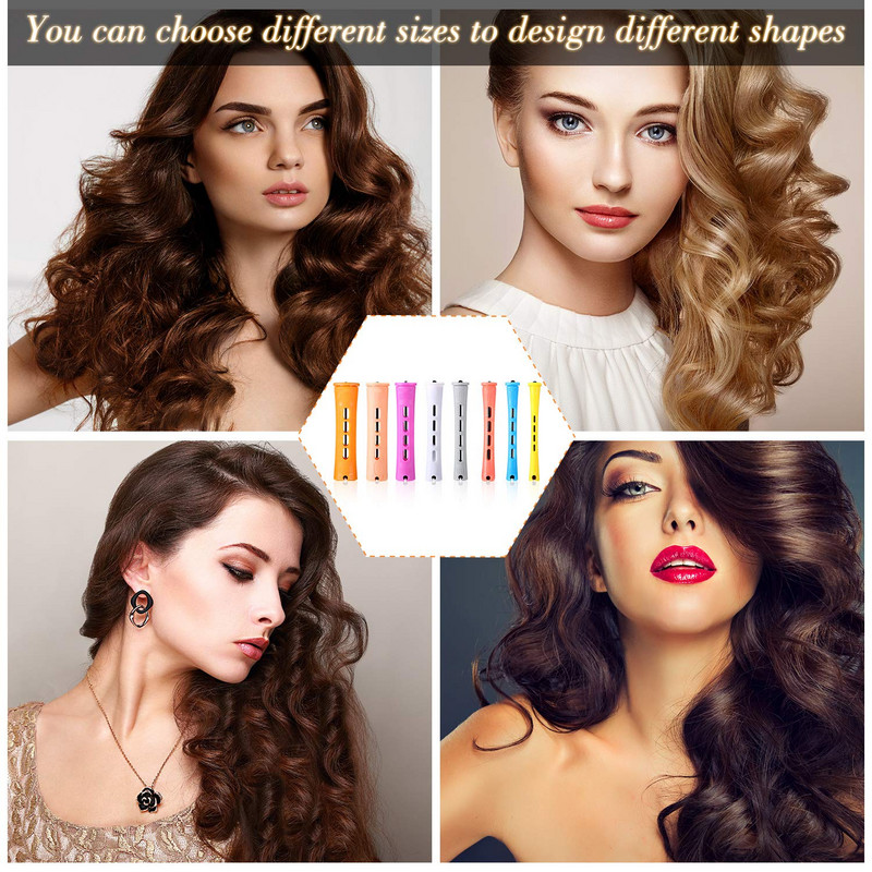 30 gab. Matu ilgviļņu stieņi Matu lokošanas rullīši Ilgviļņu stieņi Ruļļi aukstā viļņa stieņi frizieru veidošanas rīkiem (8 izmēri)