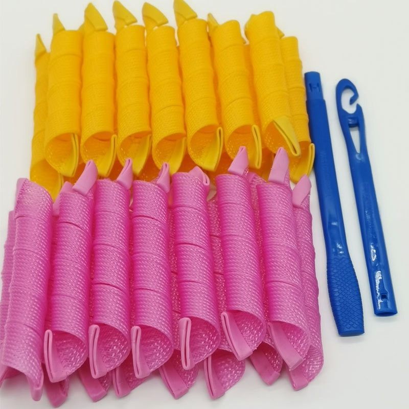 Matu rullīši (30/45/55/65 cm) Gliemežu forma bez viļņa spirālveida apaļas cirtas Matu ruļļi Mīksti matu ruļļi Maģiski matu ruļļi DIY