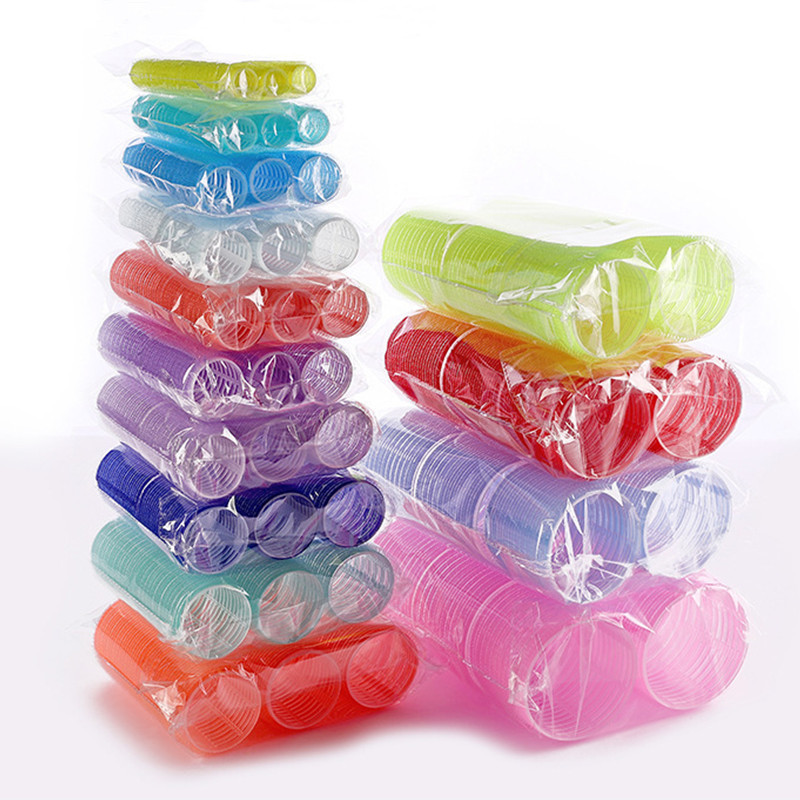 Matu ruļļi Self Grip Āķis Matu ruļļi Nekarsējami matu ruļļi Salons Frizieru ruļļi Jumbo izmēra lipīgi matu veidošanas rīki