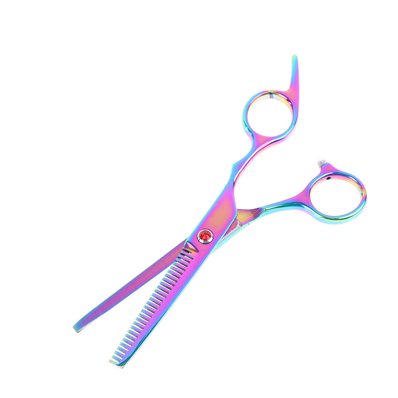 2Styles 6 hüvelykes Rainbow Cut hajolló vékonyító fodrász olló fodrász olló hajápoló eszköz