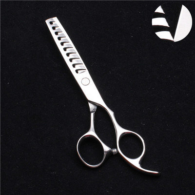6'', 17 cm testreszabott logó 440C ezüst csavaros fodrász olló vékonyító olló professzionális haj olló fodrászat C2008