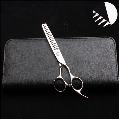 6'', 17 cm testreszabott logó 440C ezüst csavaros fodrász olló vékonyító olló professzionális haj olló fodrászat C2008