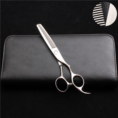6'', 17 cm testreszabott logó 440C ezüst csavaros fodrász olló vékonyító olló professzionális haj olló fodrászat C2008