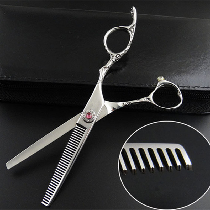 foarfece profesionale Japonia 440c 5.5 & 6 & 7 inch cu mâner de prune foarfece de subțiere pentru salon de tăiere foarfece de coafură