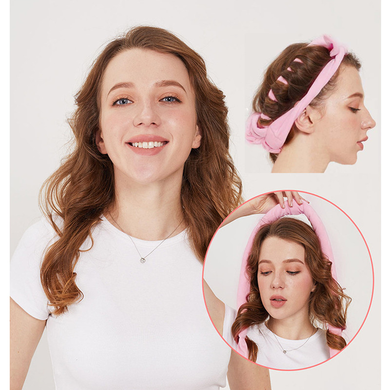 Matu lokotājs bez siltuma Īsi gari mati Mīksti matu ruļļi Bow Heatless cirtas Galvas saite uz nakti cirtainiem matiem Produkti boucleur cheveux