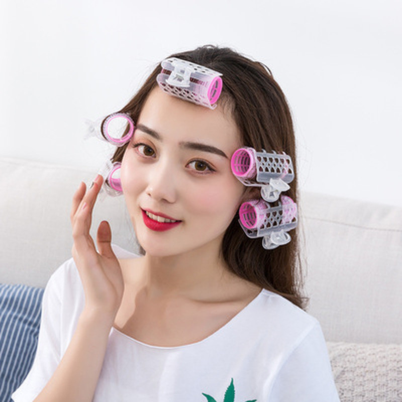 3gab/partija matu rullīši Bang Roll ruļļi Matu ruļļi Plastmasas pašlīmējošie matu loki frizieru rīks meitenes skaistuma veidošanas rīks