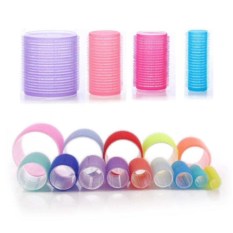 12 kom/set Iznimno veliki samoljepljivi valjci za kosu Super Big Waves Air Bang Sleep Curling Uvijači Fluffy Curly Štap Hair Maker 1671