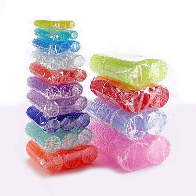 12 kom/set Iznimno veliki samoljepljivi valjci za kosu Super Big Waves Air Bang Sleep Curling Uvijači Fluffy Curly Štap Hair Maker 1671