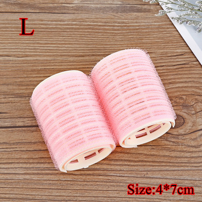 2 kom Bang Valjci Samoljepljivi Lazy Hair Curlers Hair Curling Korijen kose Fluffy Air Bangs Roller Clip Dodaci za oblikovanje Ljubičasta