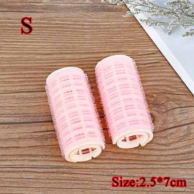 2 kom Bang Valjci Samoljepljivi Lazy Hair Curlers Hair Curling Korijen kose Fluffy Air Bangs Roller Clip Dodaci za oblikovanje Ljubičasta