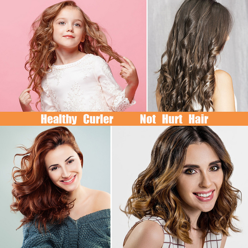 75 εκ. 36 τμχ Ρολά μαλλιών Σχεδιασμός σαλιγκαριού χωρίς κυματομορφή 6 ραβδιά στρογγυλές μπούκλες Σπειροειδής μπούκλες Μπουκέτο μαλλιών Μαλακό μπουκαλάκι μαλλιών Bendy κύλινδροι για τα μαλλιά DIY