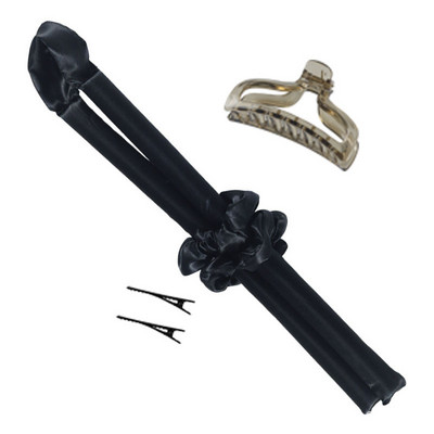 Nekarsējama kērlinga stieņa galvas saite bez karstuma matu ruļļi Lentes matu rullīši gulēšanai mīksts čokurošanās stienis, viļņu veidotājs DIY matu veidošanas rīks