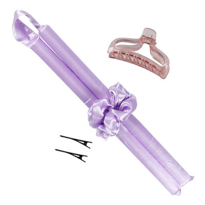 Nekarsējama kērlinga stieņa galvas saite bez karstuma matu ruļļi Lentes matu rullīši gulēšanai mīksts čokurošanās stienis, viļņu veidotājs DIY matu veidošanas rīks