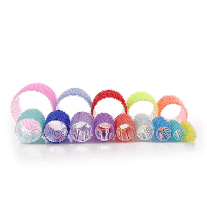 6 gab. Daudzizmēra pašsaķeres matu rullīši Pro salons Frizieru ruļļi Matu dizains Lipīgs Cling Style DIY matu veidošanai