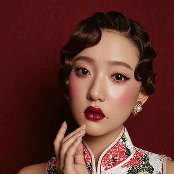 2022 Retro Bride Hair Piece Wave Αξεσουάρ μαλλιών Qipao Μπούκλες με μπούκλες Vintage κινέζικη αρχαία κυρία Cosplay Κινεζική Όπερα