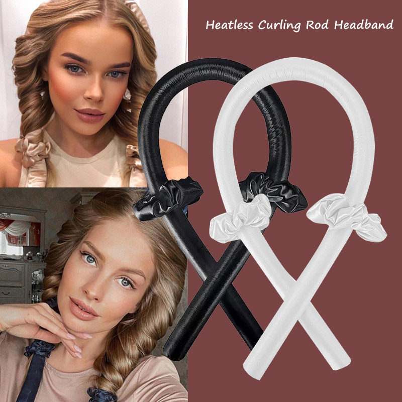 Proizvodi za kosu Heatless štap za kovrče Traka za glavu Bez topline Slik Curls Ribbon Uvijači za kosu Meka traka za spavanje Lazy Hair Accessoire