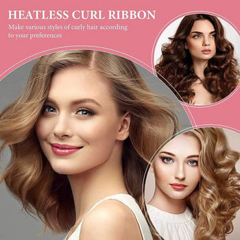 Heatless μπούκλα κεφαλόδεσμος No Heat Magic Hair Curlers Rollers Band Lazy Curler Μεταξωτή κορδέλα για μπούκλες DIY Εργαλεία styling μαλλιών