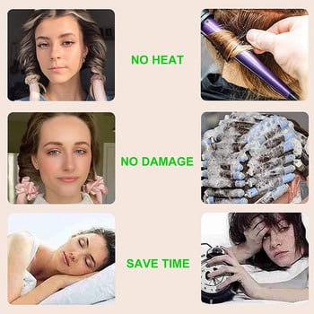 Heatless μπούκλα κεφαλόδεσμος No Heat Magic Hair Curlers Rollers Band Lazy Curler Μεταξωτή κορδέλα για μπούκλες DIY Εργαλεία styling μαλλιών