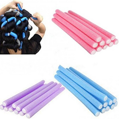 10 gab. Ruļļu veidotāji Mīkstas putas Bendy Twist cirtas rīks DIY veidošanas matu ruļļi Matu aksesuāri