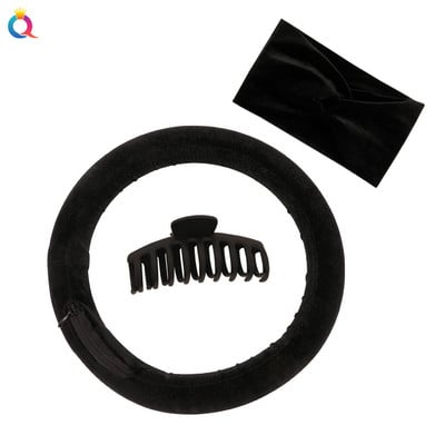 Jauns Round Velvet Heatless Curling Rod Lazy Curler Sleeping Galvas saite Matu Ruļļi Frizieru instrumenti Nekarstoši matu loki meitenēm