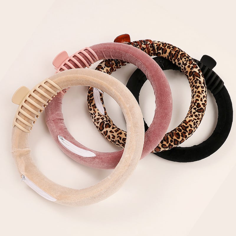 Jauns Round Velvet Heatless Curling Rod Lazy Curler Sleeping Galvas saite Matu Ruļļi Frizieru instrumenti Nekarstoši matu loki meitenēm