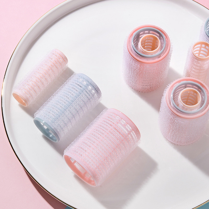 12kom/set Uvijači za kosu Samoljepljivi uvijači za šiške Plastični uvijači za kosu DIY Frizerski alati za oblikovanje kose na čičak