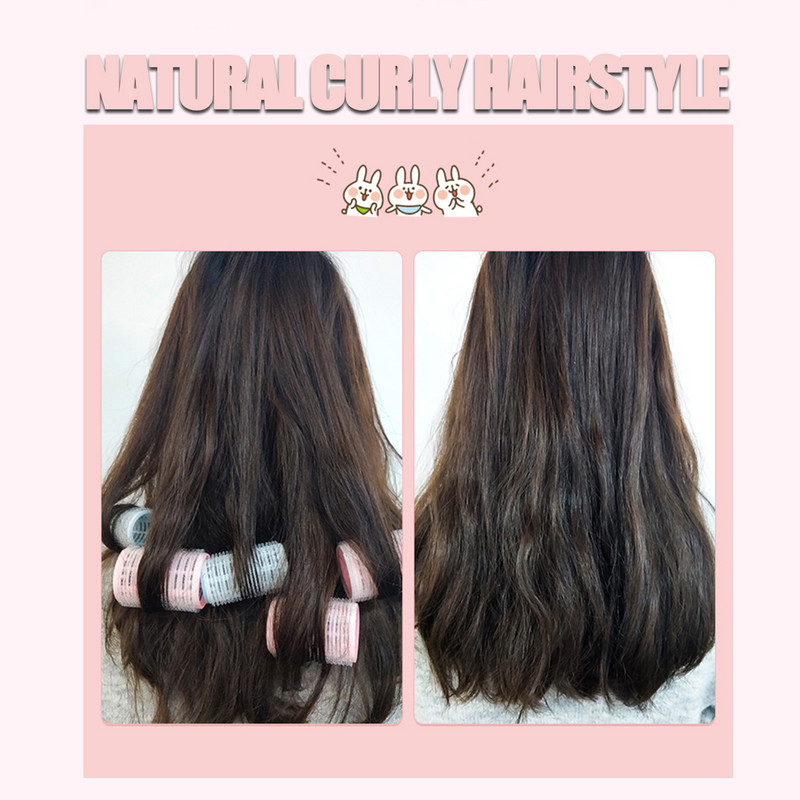 12kom/set Uvijači za kosu Samoljepljivi uvijači za šiške Plastični uvijači za kosu DIY Frizerski alati za oblikovanje kose na čičak